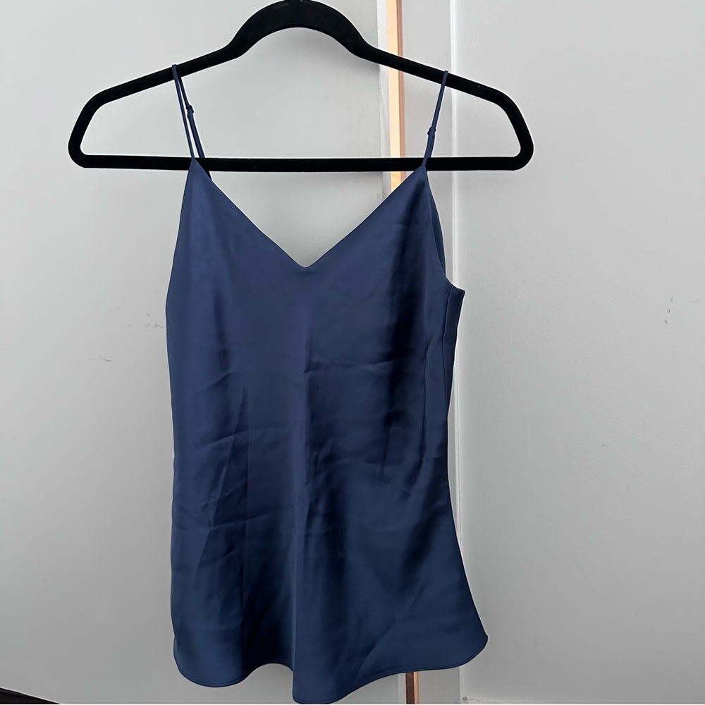 Satin camisole tank with adjustable straps Club Monaco XS